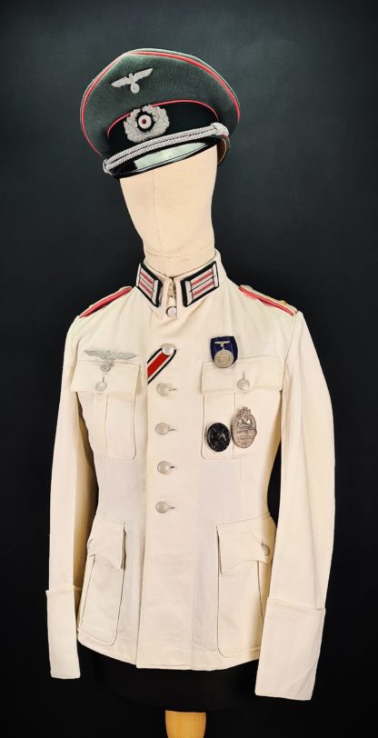 Panzer Officers White Drillich Tunic - Image 3