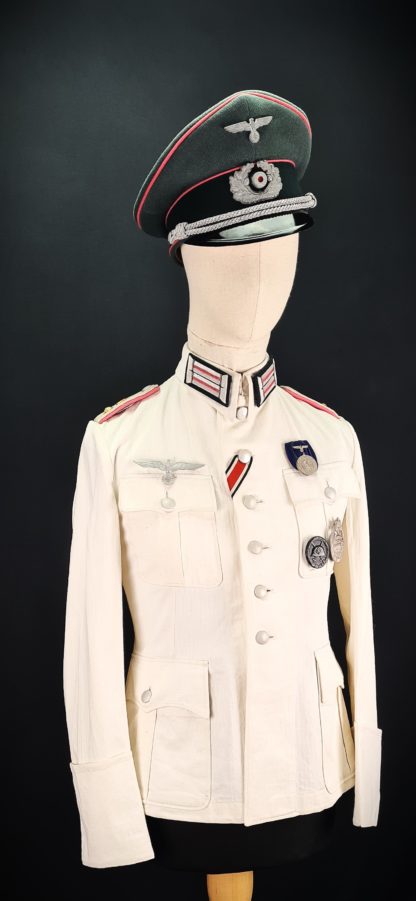 Panzer Officers White Drillich Tunic - Image 4