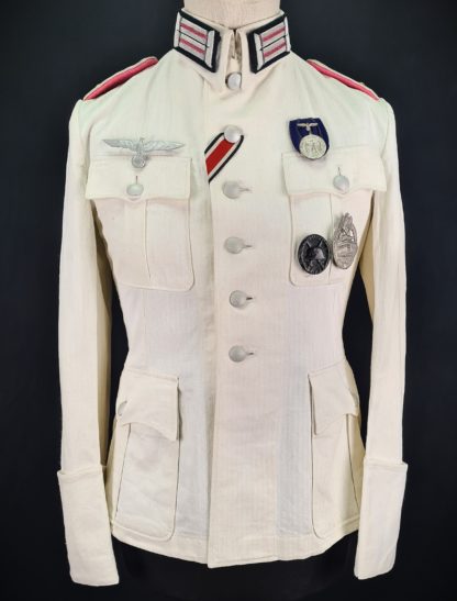 Panzer Officers White Drillich Tunic - Image 5